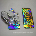 Custom design one time use 3D laser hologram stickers/label with serial number